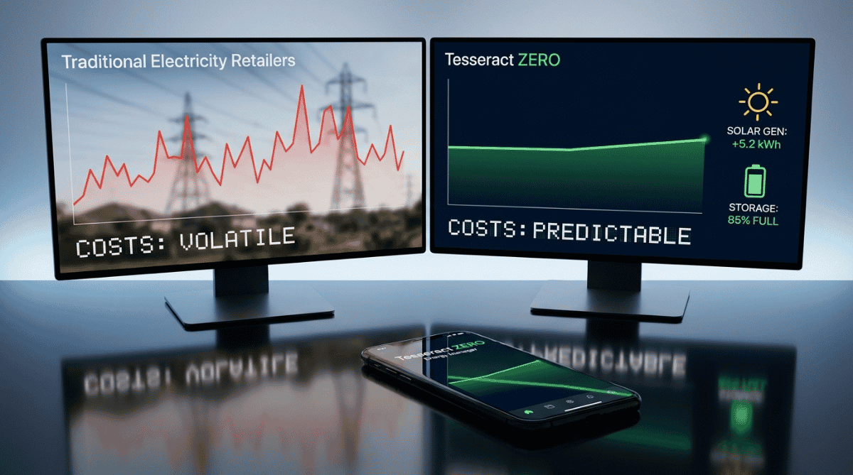 Tesseract ZERO vs Electricity Retailers in Australia: Real Cost ...